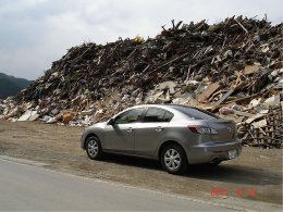 何ら変わることのないガレキの山